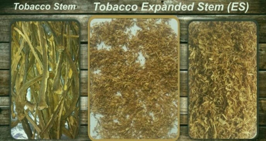 Intricate Textures Unveiled: A Close Examination of Expanded Tobacco Stems